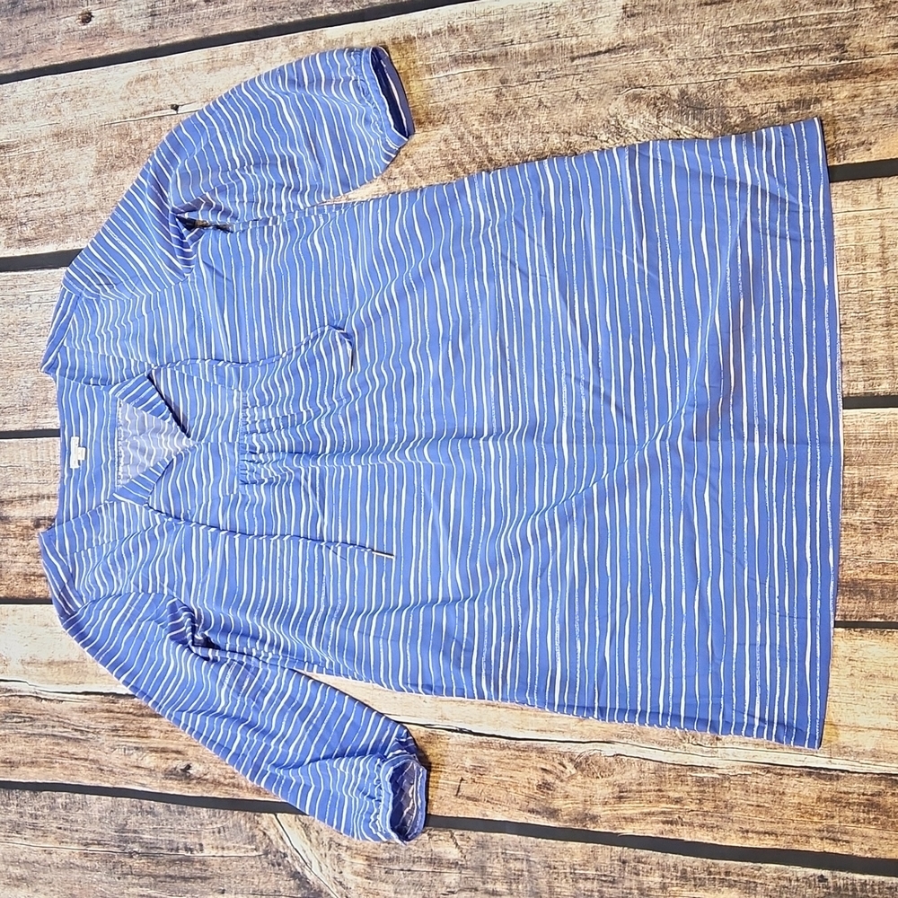 Blue and White Striped Dress by Gap Size L